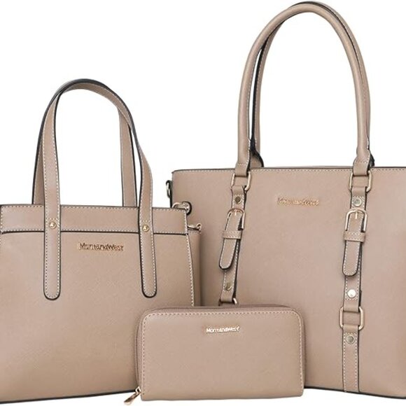 Montana West 3PCS Purses for Women Tote Purse and Wallet Set Shoulder Sa… - Picture 13 of 13